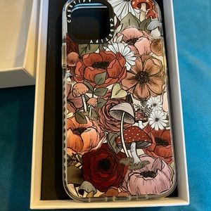 Casetify iPhone 12/pro Case-mushrooms and flowers